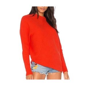 Free People Ribbed Knit Asymmetrical Sweater